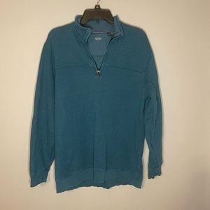 Teal Quarter-zip Sweater